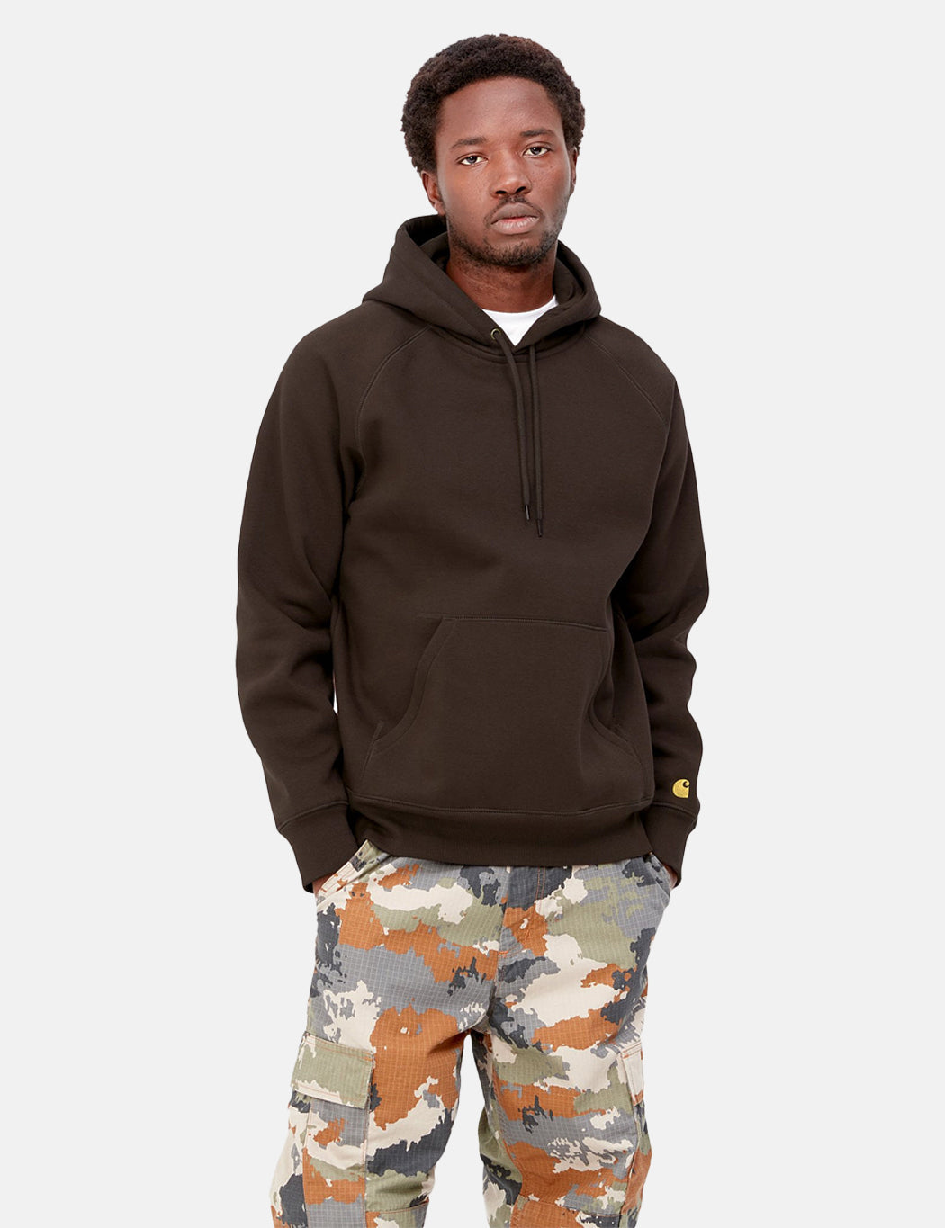 Chase Hooded Sweatshirt - Dark Umber Brown