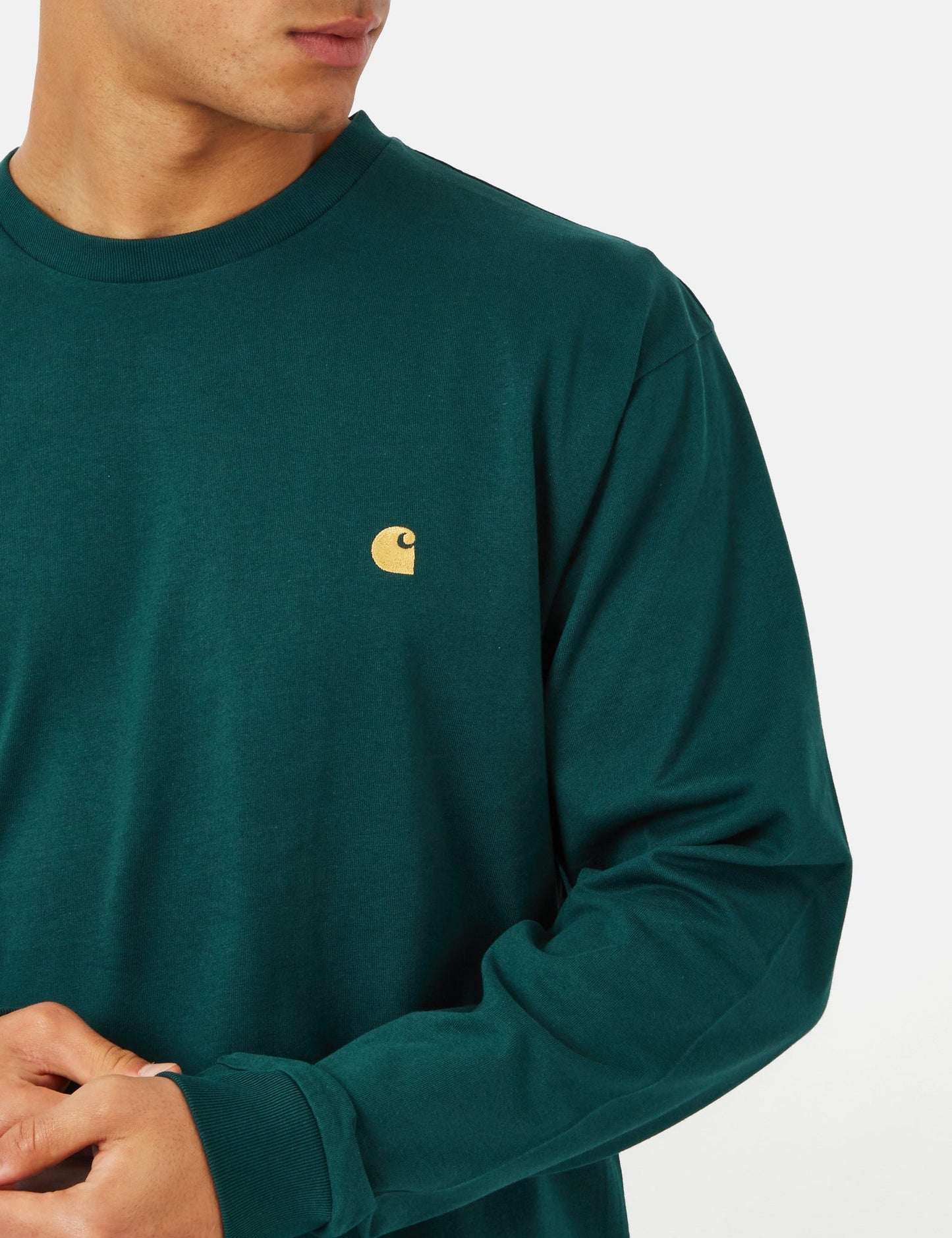 Chase Long Sleeve T-Shirt (Loose) - Botanic Green