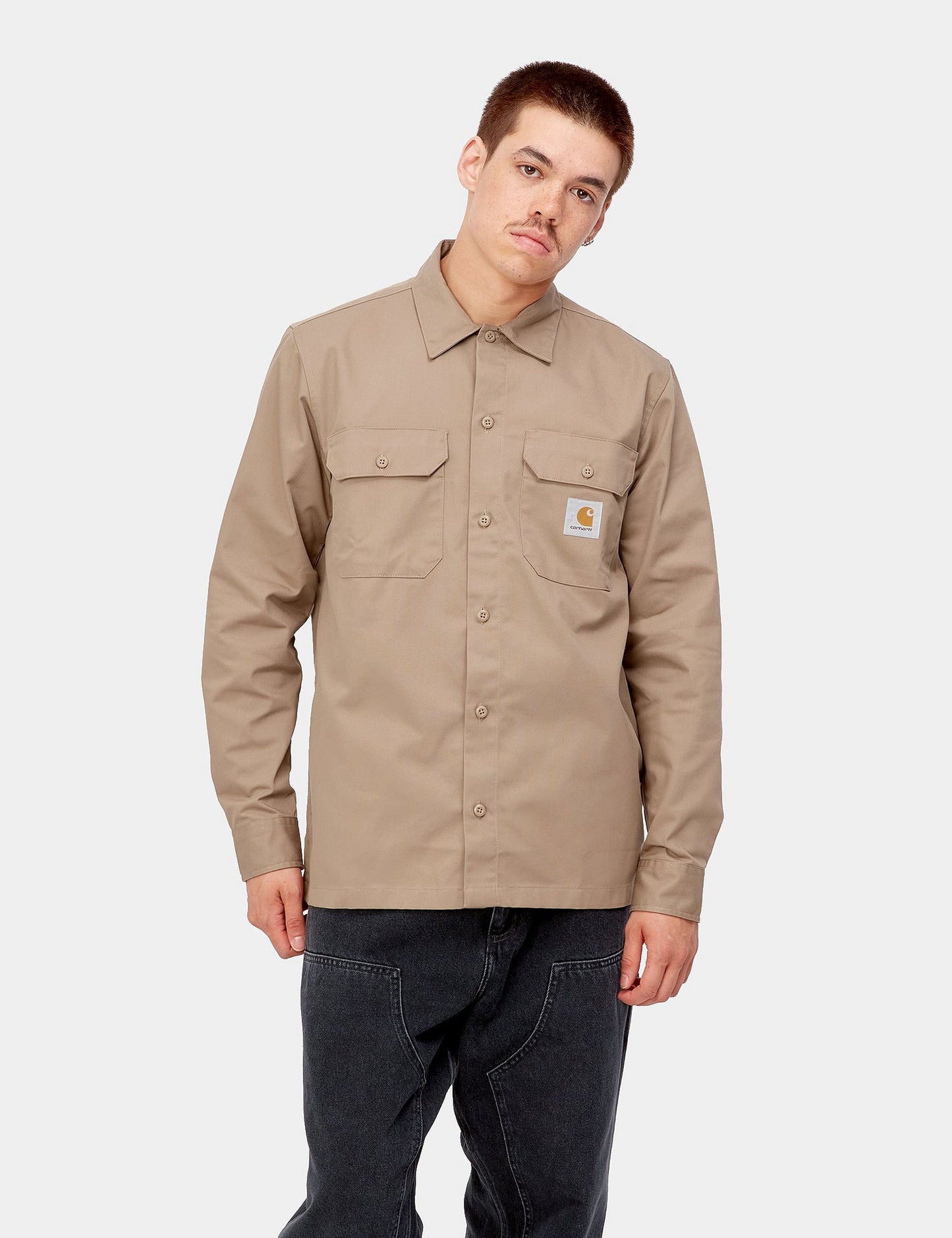 Master Shirt - Khaki Leather Brown