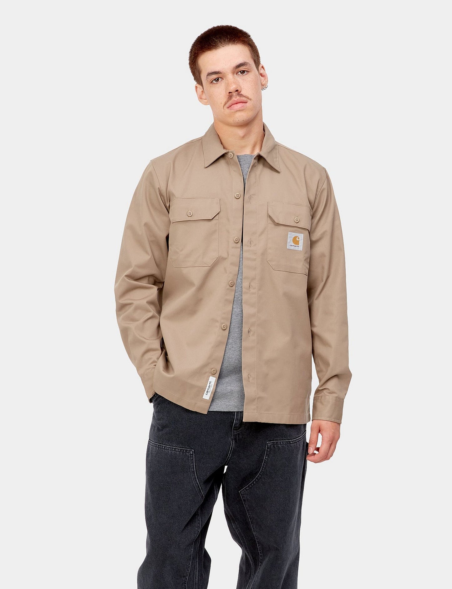 Master Shirt - Khaki Leather Brown