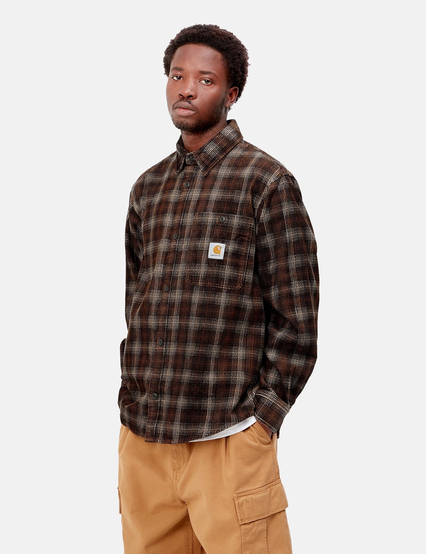 Flint Cord Shirt (Wiley Check) - Hamilton Brown