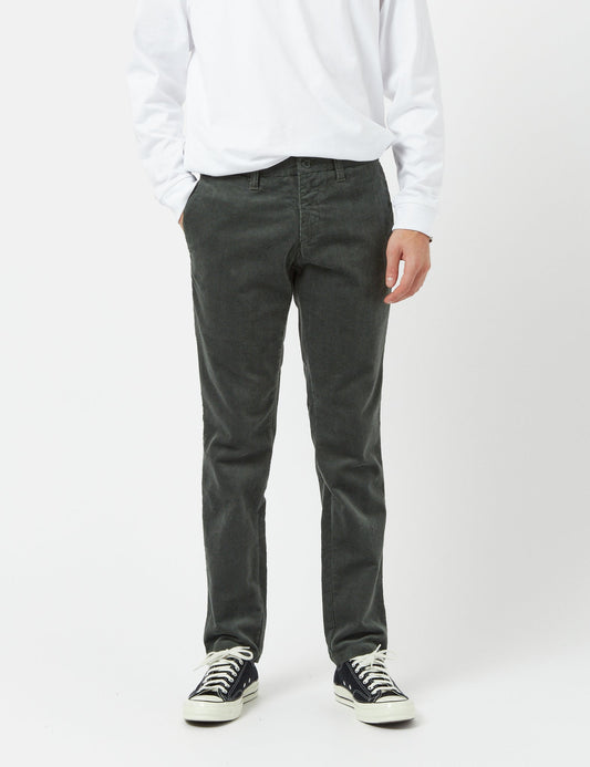 Sid Pant Cord Chino (Slim) - Boxwood Green