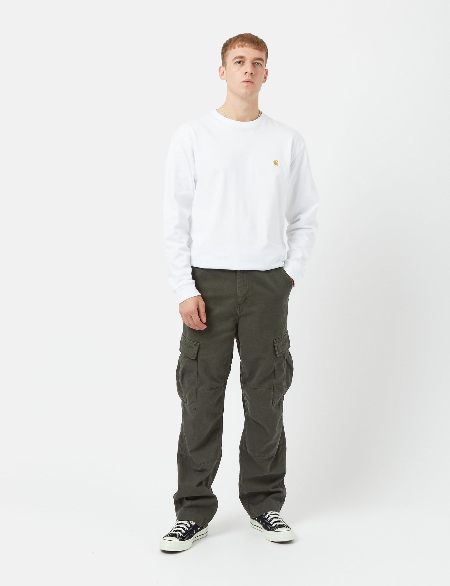 Regular Cargo Pant (Moraga Cotton Twill) - Boxwood Green