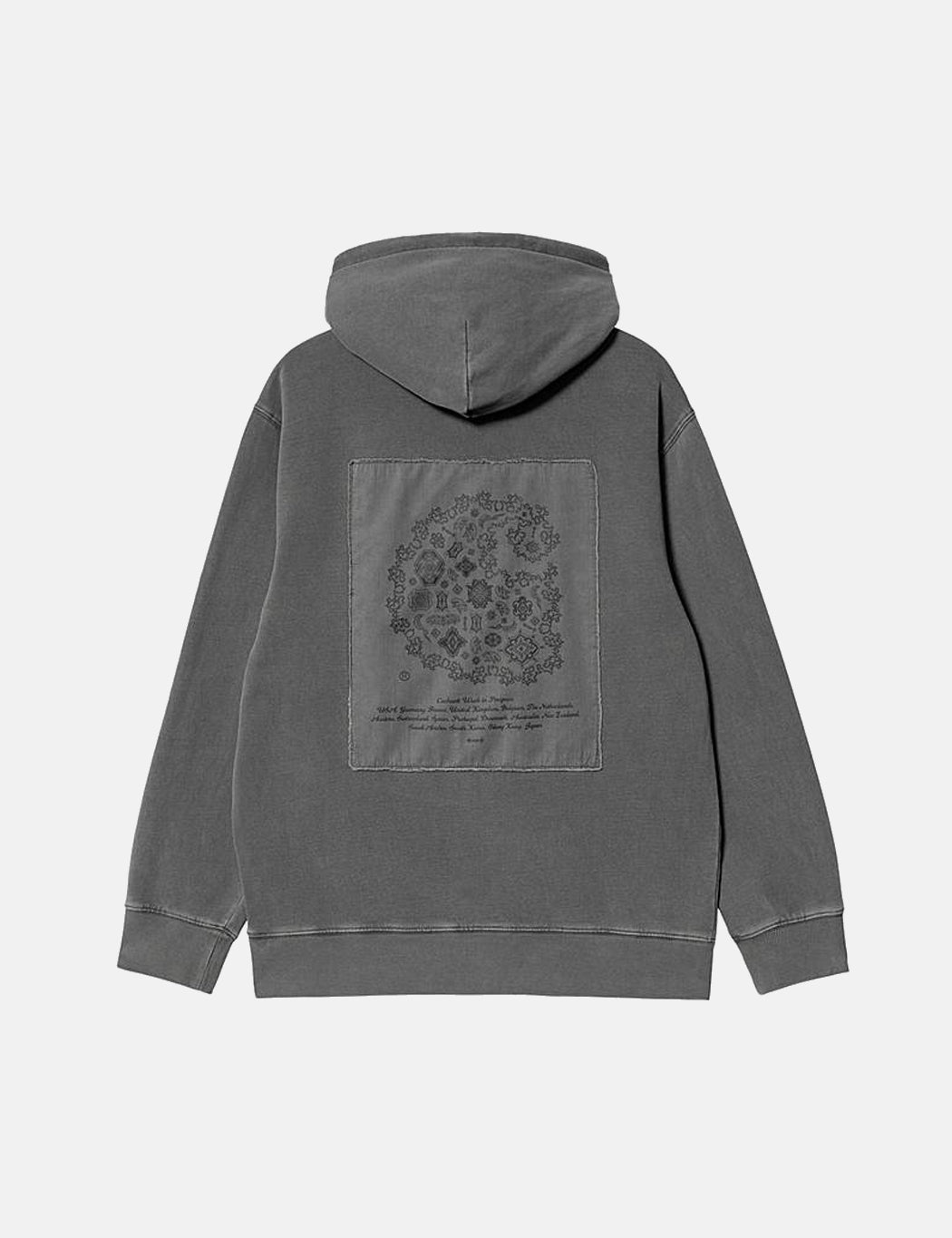 Verse Patch Hooded Sweatshirt - Vulcan Grey