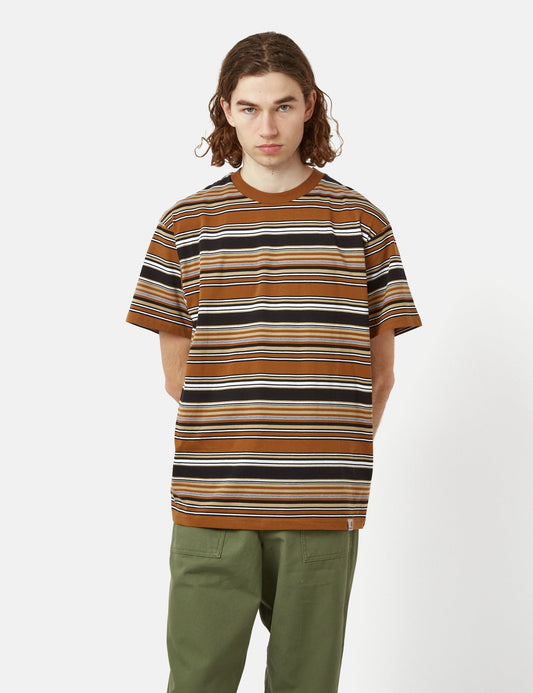 Lafferty T-Shirt (Stripe) - Hamilton Brown