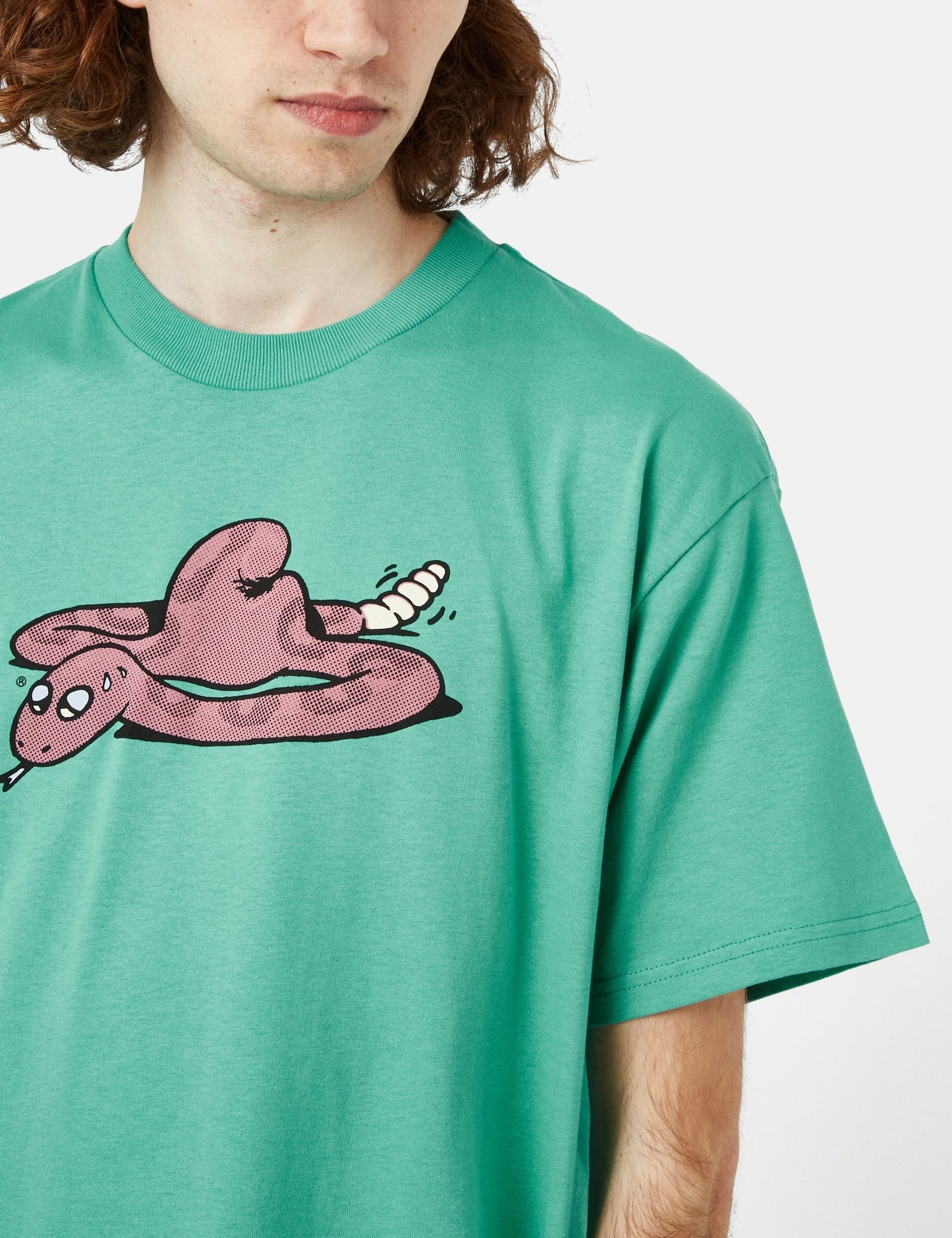 Snek T-Shirt (Organic) - Aqua Green