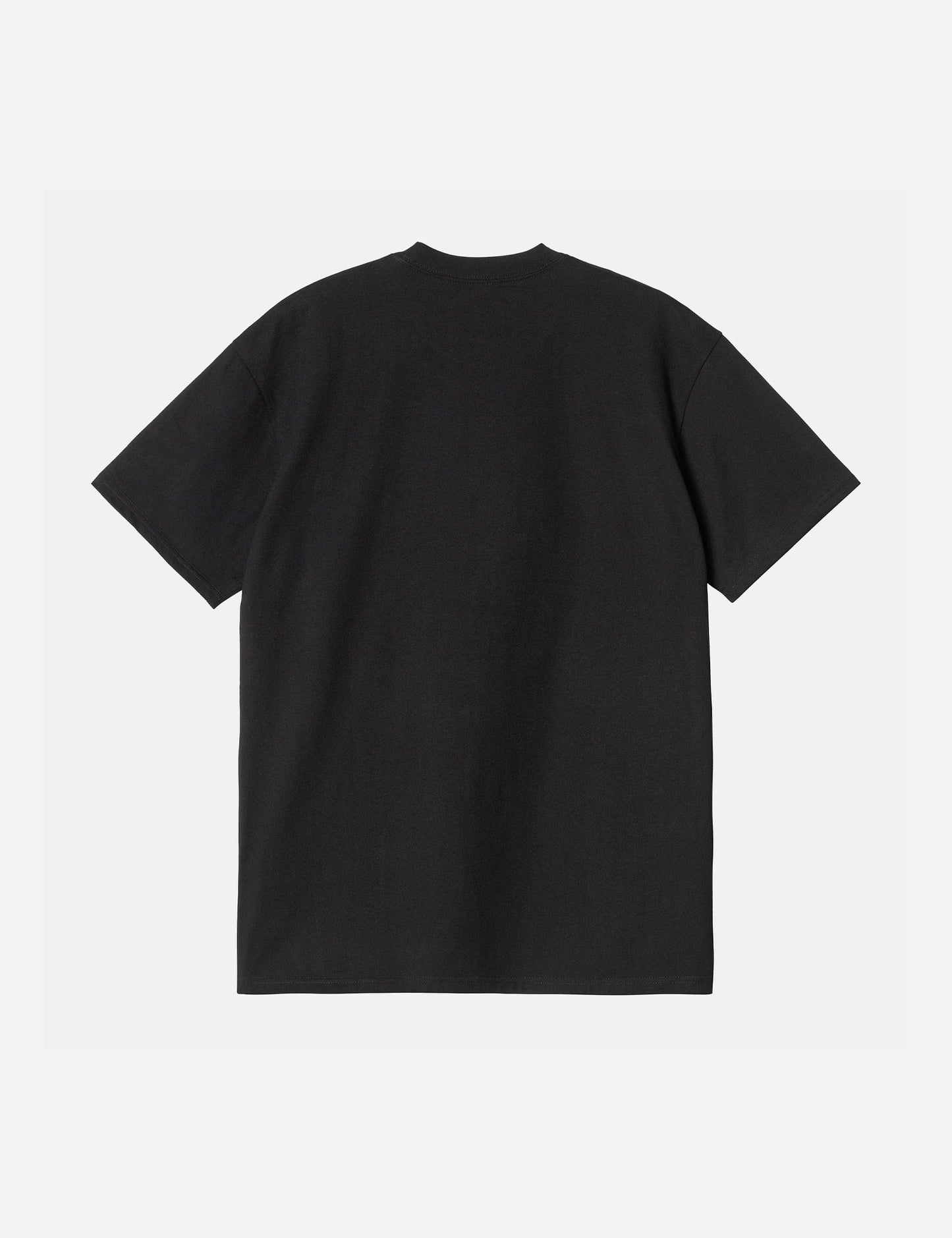 Pocket Heart T-Shirt (Loose) - Black