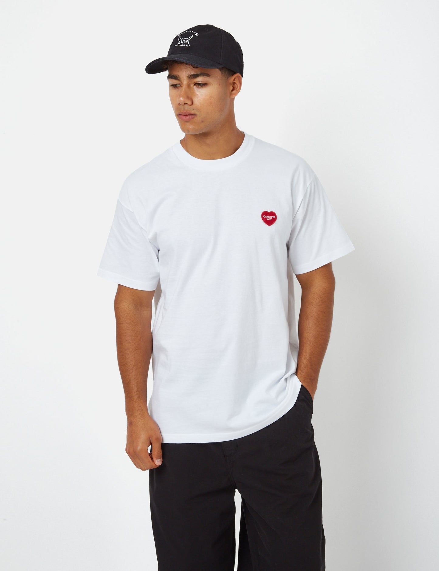 Double Heart T-Shirt (Organic) - Dusty Hamilton Brown