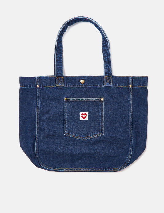 Nash Tote Bag (Stone Washed) - Blue