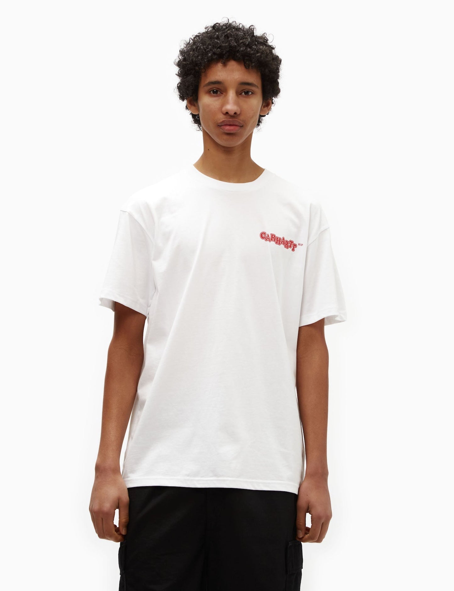 Fast Food T-Shirt (Loose) - White/Red